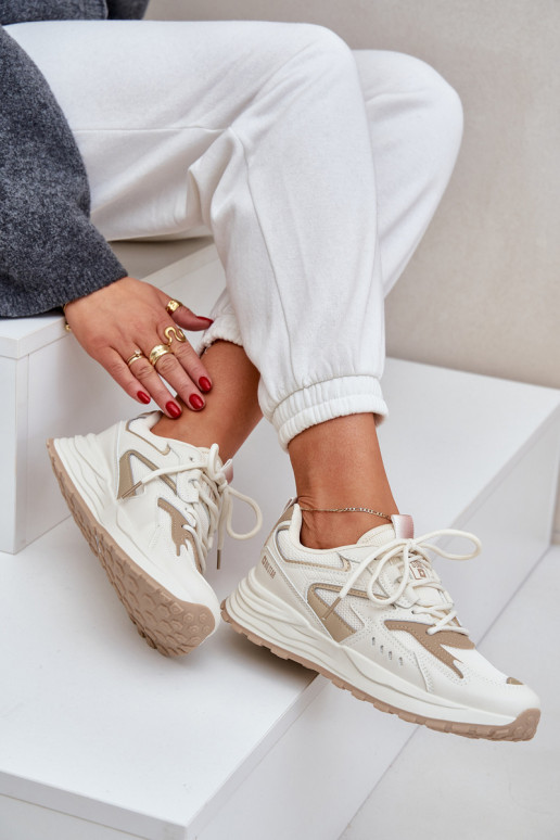 Turnschuhe Feminin Big Star NN274A096 HI-POLY SYSTEM Beige Turnschuhe Feminin Big Star NN274A096 HI-POLY SYSTEM Beige