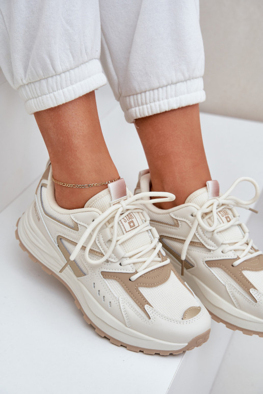 Turnschuhe Feminin Big Star NN274A096 HI-POLY SYSTEM Beige Turnschuhe Feminin Big Star NN274A096 HI-POLY SYSTEM Beige