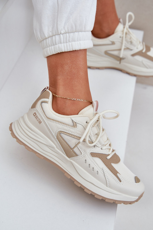 Turnschuhe Feminin Big Star NN274A096 HI-POLY SYSTEM Beige Turnschuhe Feminin Big Star NN274A096 HI-POLY SYSTEM Beige