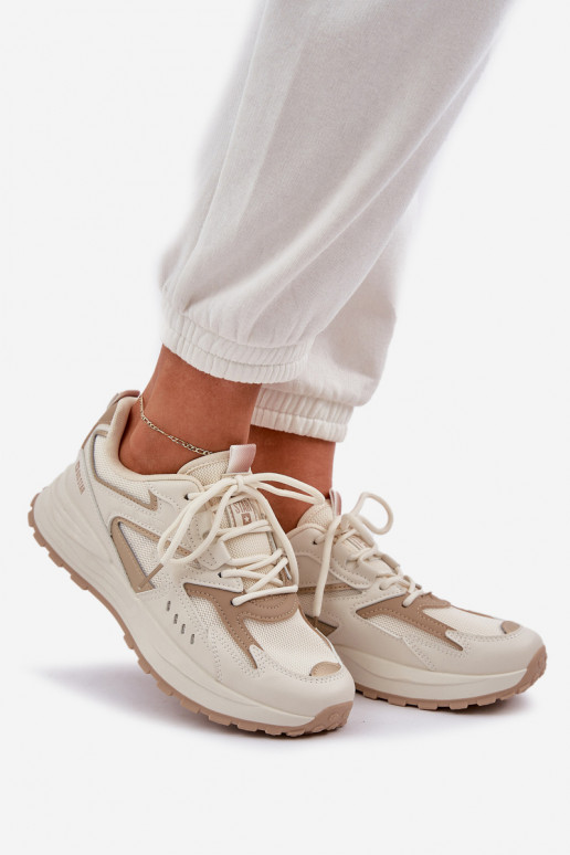 Turnschuhe Feminin Big Star NN274A096 HI-POLY SYSTEM Beige Turnschuhe Feminin Big Star NN274A096 HI-POLY SYSTEM Beige