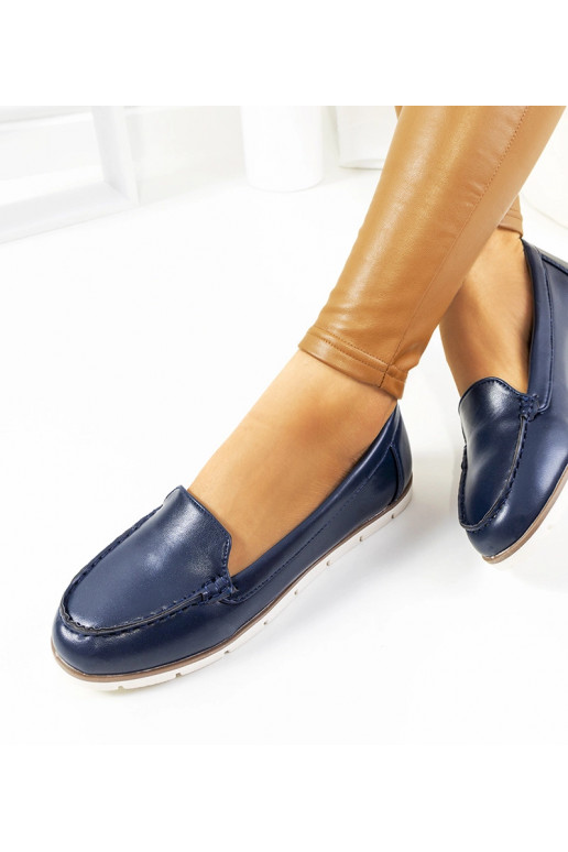 Marineblaue Damen-Loafer Montez