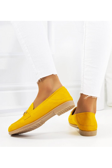 Gelbe flache Loafer Aniria 2
