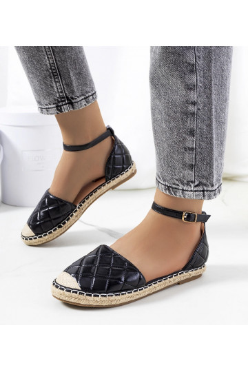 Schwarze Faiza-Espadrilles 2
