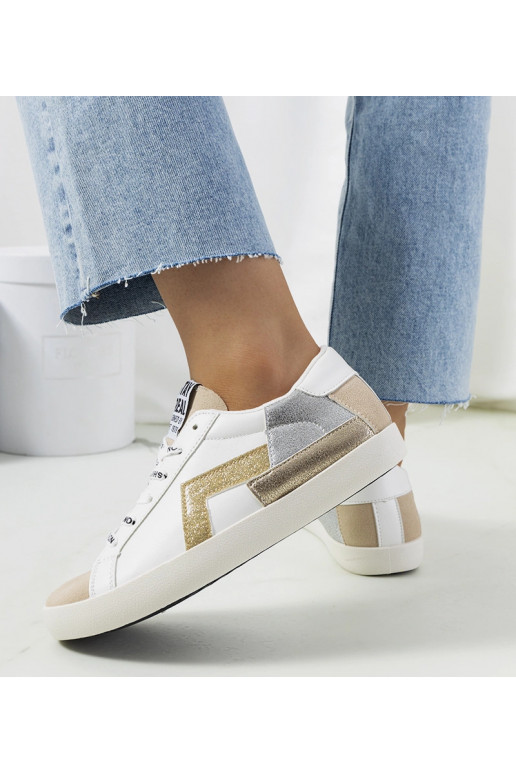 Weiße, glänzende Amaal-Sneaker