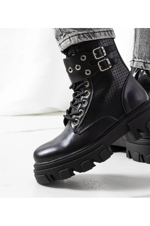 Schwarze Stiefeletten mit...