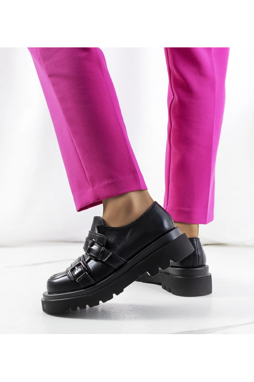 Schwarze Rigan Oxfords