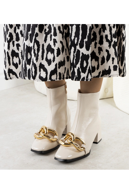 Beige Stiefeletten „Milanel“ aus...