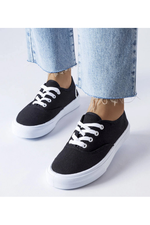 Schwarze Sneaker aus Fantina-Stoff