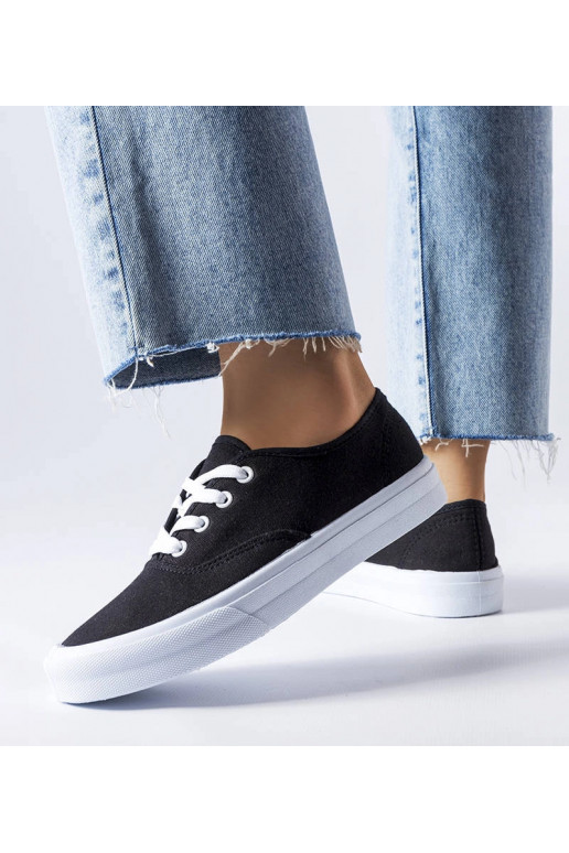 Schwarze Sneaker aus Fantina-Stoff