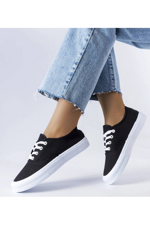 Schwarze Sneaker aus Fantina-Stoff