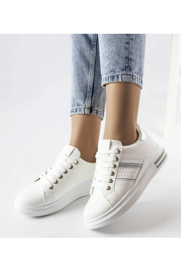 Weiße Plateau-Sneakers von... 2