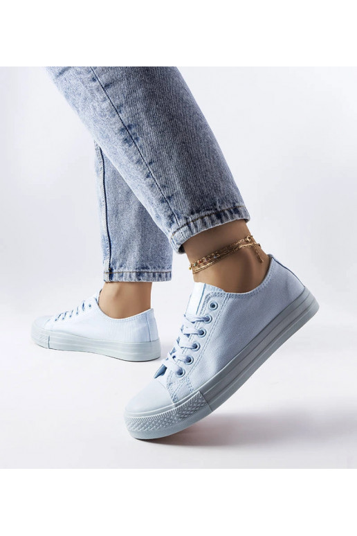 Esmeraude – Sneaker aus blauem Stoff