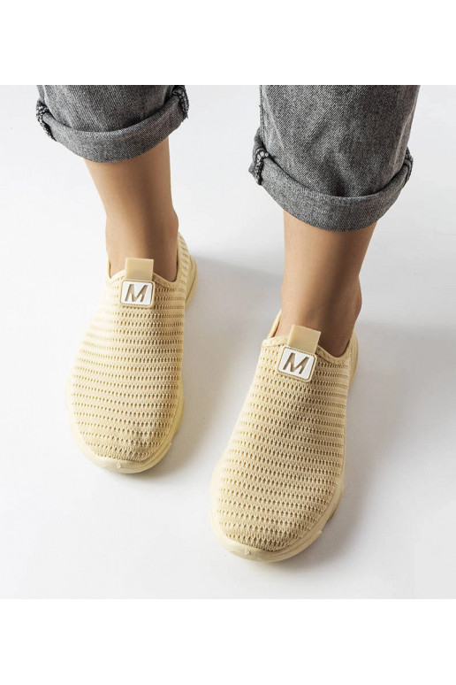 Azalee Beige Slip-On-Sneaker für Damen