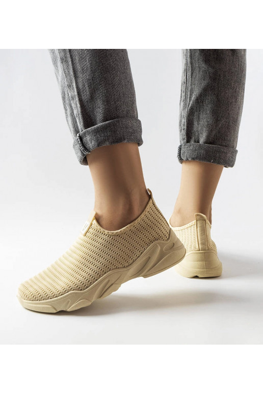 Azalee Beige Slip-On-Sneaker für Damen