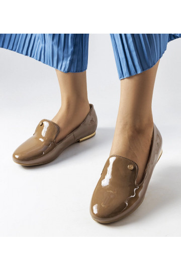 Braune Lacklederschuhe von...