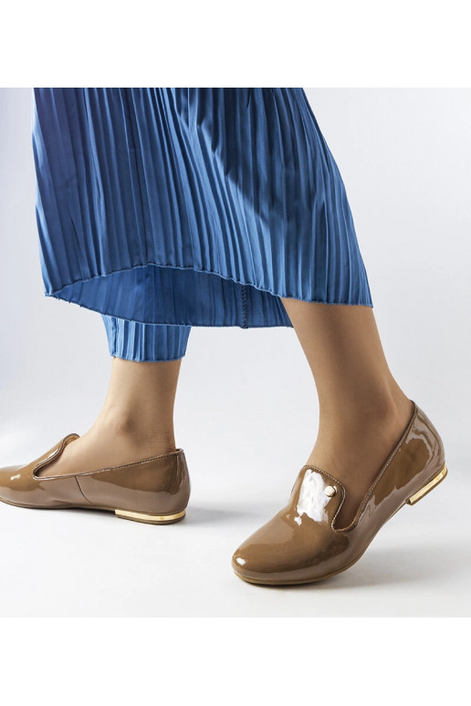 Braune Lacklederschuhe von Lang