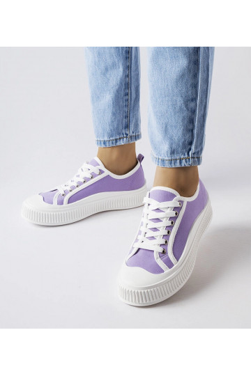 Lila Plateau-Sneakers von... 2