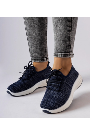 Blaue Sneaker aus Stoff von...