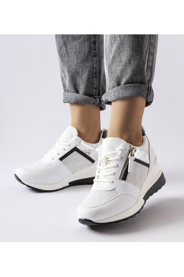 Weiße Keilsneaker von Deodata