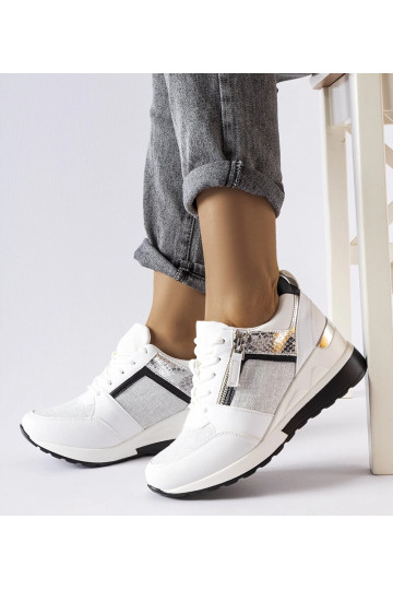 Weiße Keilsneaker von Deodata 2