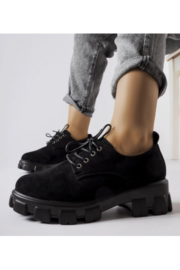 Schwarze flache Schuhe von...