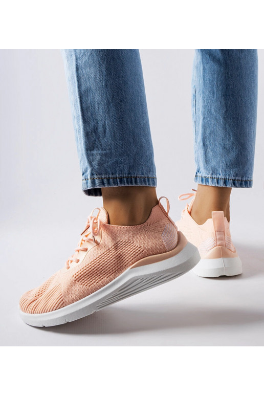 Sneaker „Nelson“ in Orange und Weiß