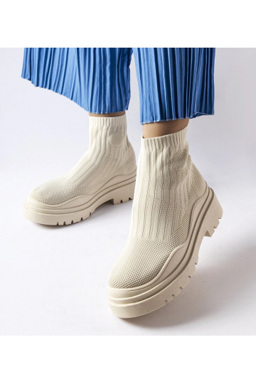 Beige High-Top-Sneakers Marks 2