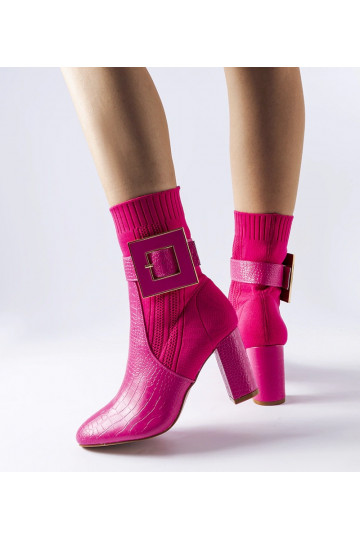 Rosa Sock Boots mit...