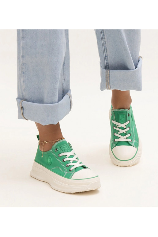 Grüne klobige Sneakers Big Star NN274130