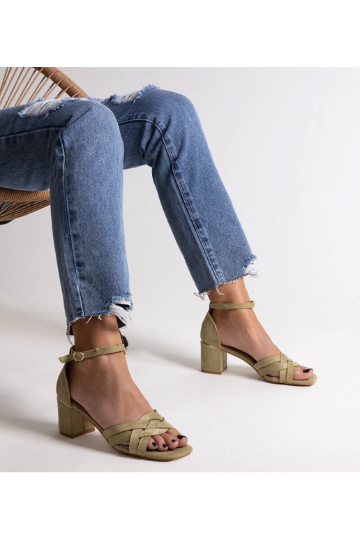 Grüne Wajda High Heel-Sandalen