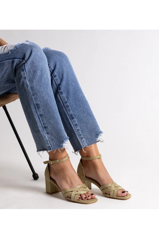 Grüne Wajda High Heel-Sandalen