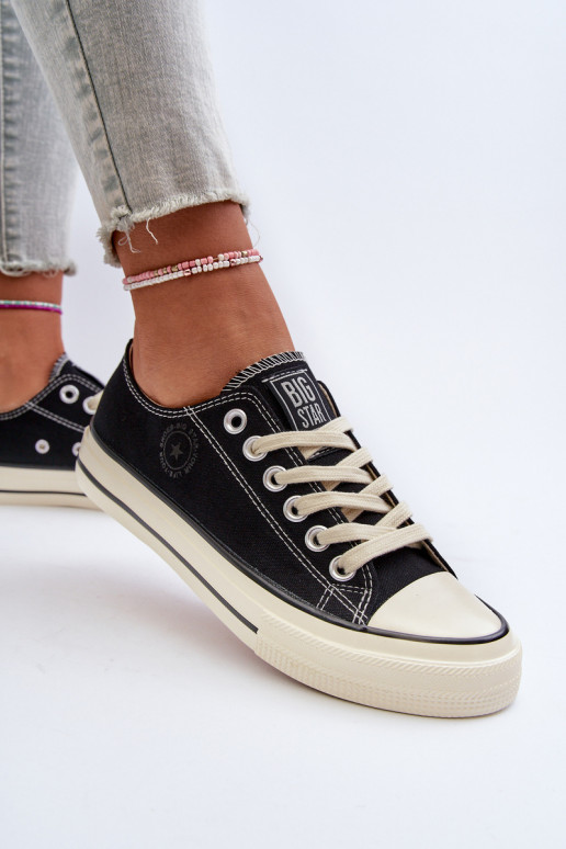 Niedrig Freizeitschuhe Big Star NN274269 schZuarze Farbe