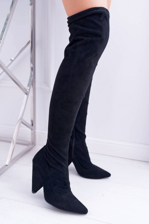 Moteriški Stiefel mit Absatz aus... Moteriški Stiefel mit Absatz aus...