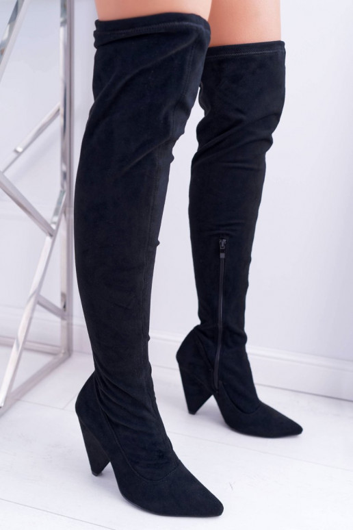 Moteriški Stiefel mit Absatz aus... Moteriški Stiefel mit Absatz aus...