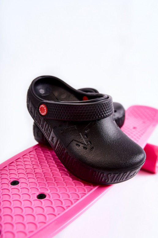 Kindisch Leichte Hausschuhe Crocs Big Star II375001 schZuarze Farbe