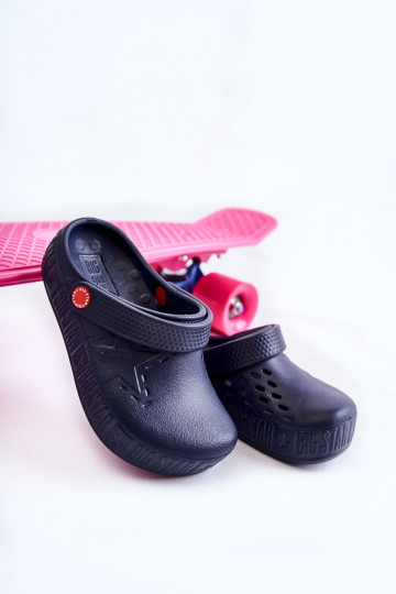 Kindisch Leichte Hausschuhe Crocs Big Star II375002 Dunkelblau