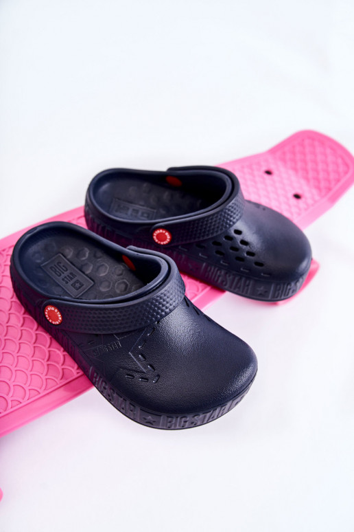 Kindisch Leichte Hausschuhe Crocs Big Star II375002 Dunkelblau