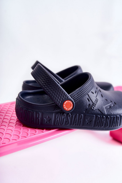 Kindisch Leichte Hausschuhe Crocs Big Star II375002 Dunkelblau