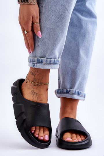  Damenhausschuhe mit Schaumstoff Big Star LL274594 schZuarze Farbe