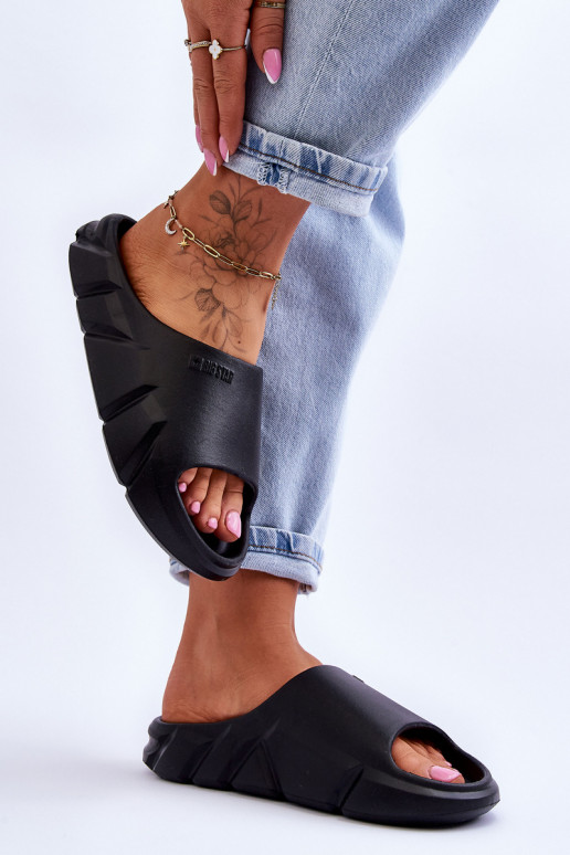  Damenhausschuhe mit Schaumstoff Big Star LL274594 schZuarze Farbe