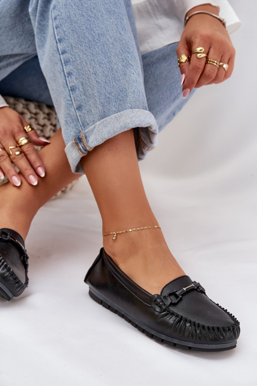 gleichschenklig Haut Mokassins mit Ornamenten S.Barski LR51-547 schZuarze Farbe gleichschenklig Haut Mokassins mit Ornamenten S.Barski LR51-547 schZuarze Farbe