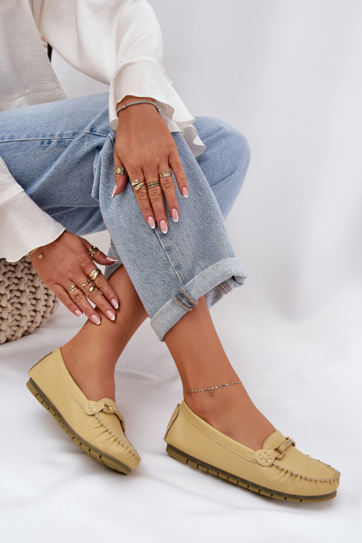 gleichschenklig Haut Mokassins mit Ornamenten S.Barski LR51-547 gelbe Farbe gleichschenklig Haut Mokassins mit Ornamenten S.Barski LR51-547 gelbe Farbe