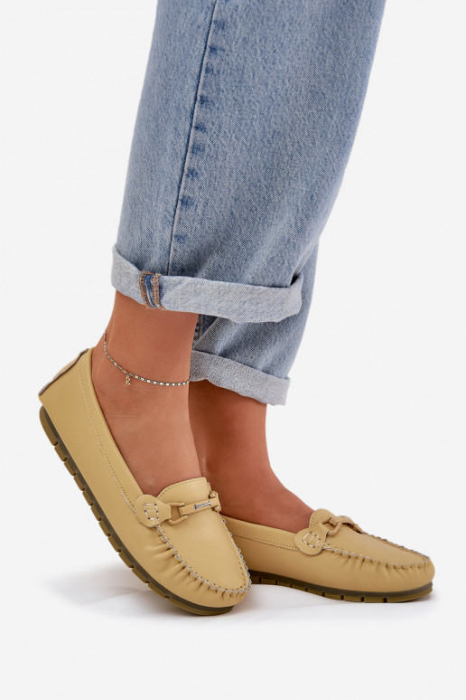 gleichschenklig Haut Mokassins mit Ornamenten S.Barski LR51-547 gelbe Farbe gleichschenklig Haut Mokassins mit Ornamenten S.Barski LR51-547 gelbe Farbe