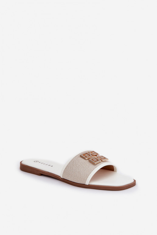 Eleganter Stil Damenhausschuhe mit Ornamenten mit breiten Absätzen Zueiße Farbe Lovehia