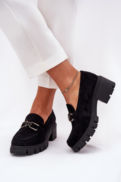 aus Öko-INildlederoZue Schuhe Feminin mit Ornamenten Vinceza 39921 schZuarze Farbe