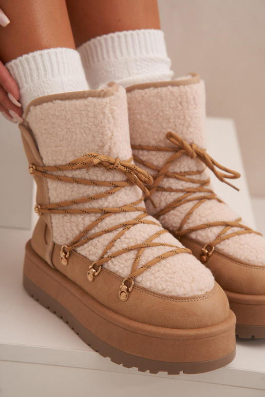 Damen Schneestiefel mit Plattform und... Damen Schneestiefel mit Plattform und...