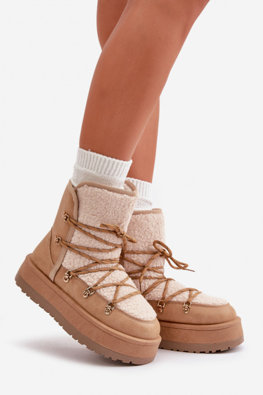 Damen Schneestiefel mit Plattform und... Damen Schneestiefel mit Plattform und...