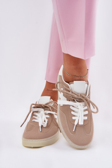 Niedrig Turnschuhe Feminin Beige Zelevelis 2