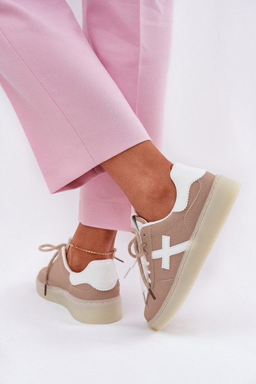 Niedrig Turnschuhe Feminin Beige Zelevelis Niedrig Turnschuhe Feminin Beige Zelevelis