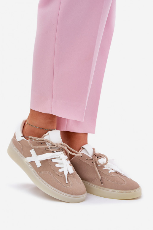 Niedrig Turnschuhe Feminin Beige Zelevelis Niedrig Turnschuhe Feminin Beige Zelevelis